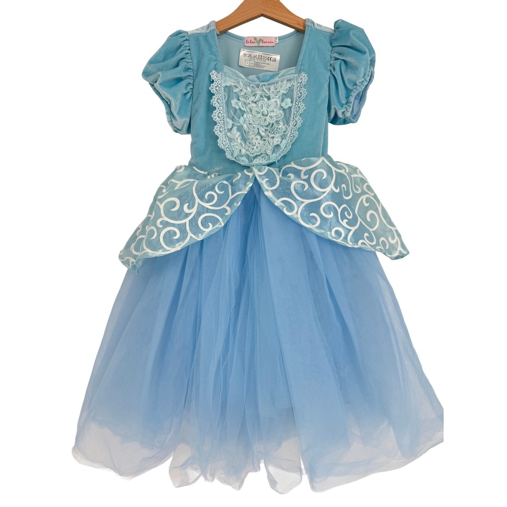 Bibei Beiniu Girl's Blue Princess Dress Costume 4T